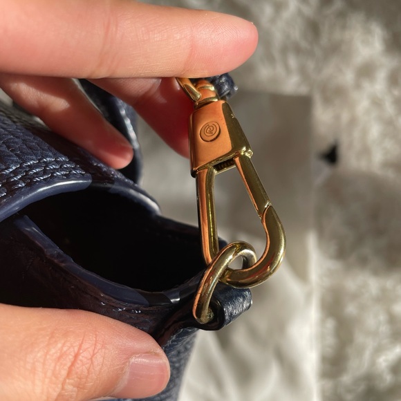 Like new, 3.1 Phillip Lin mini Pashli Leather Satchel in Navy - Picture 7 of 12